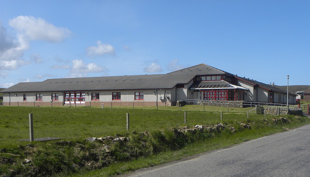 A single-storey care home building in Shetland, Scotland