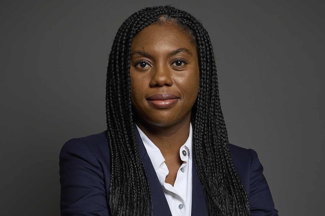 Kemi Badenoch, the Conservative leader, in an official House of Commons portrait from 2024