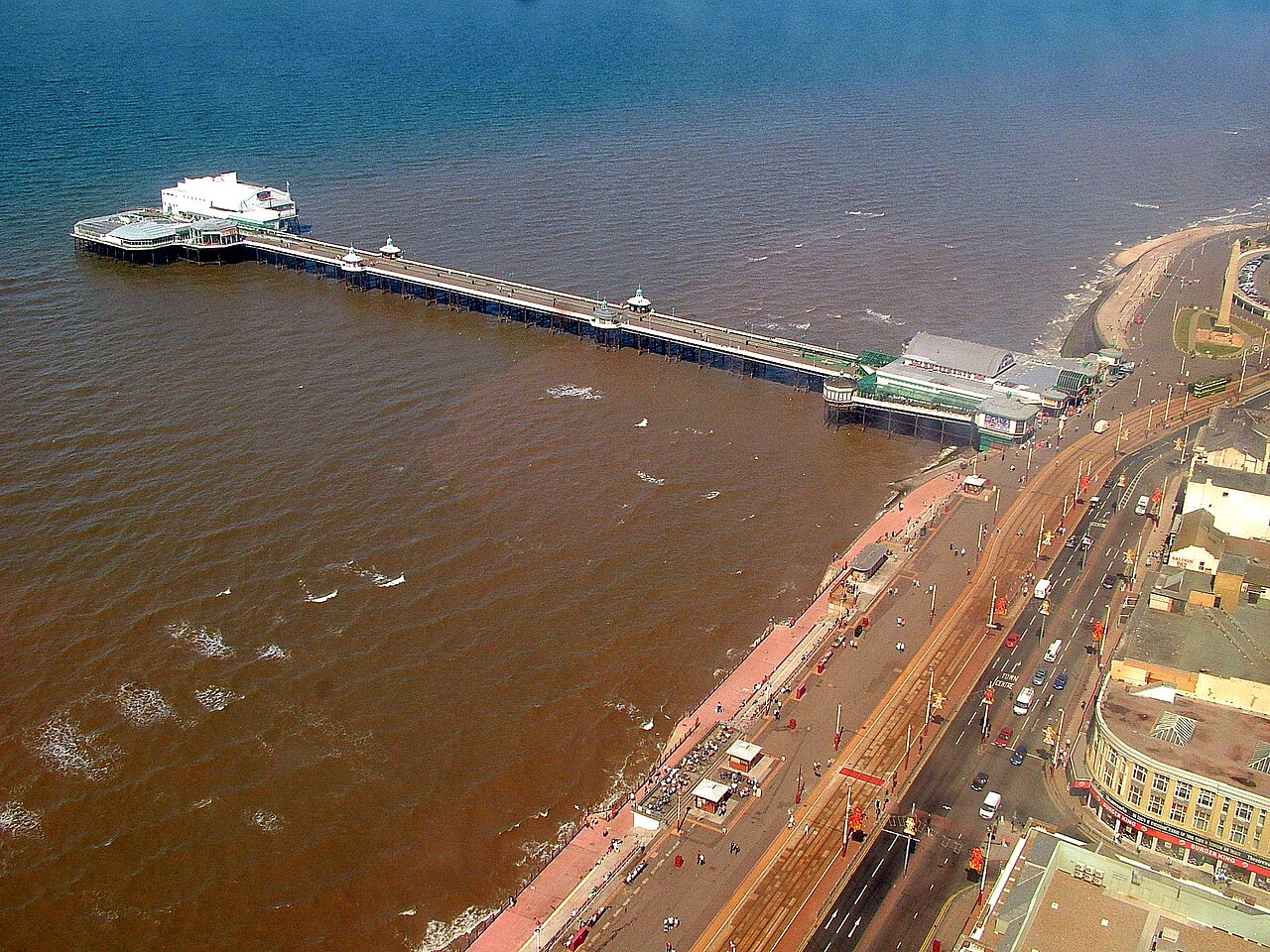 Blackpool North Pier on the Lancashire coast, a seaside holiday destination (file image)