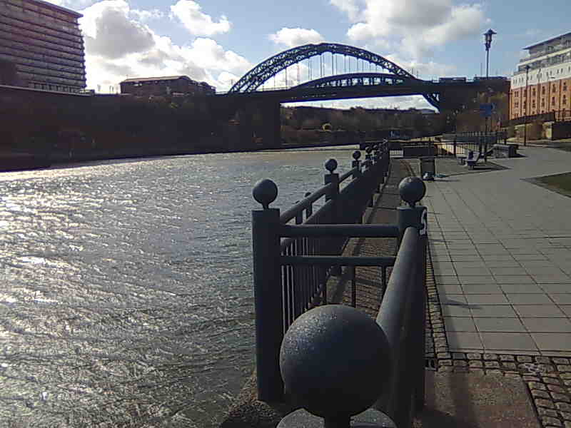 Wearmouth Bridge spanning the River Wear in Sunderland