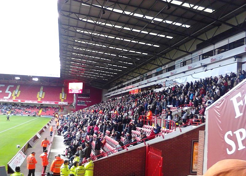 Supporters in the family stand at Bramall Lane, Sheffield United's ground, during a match in October 2010